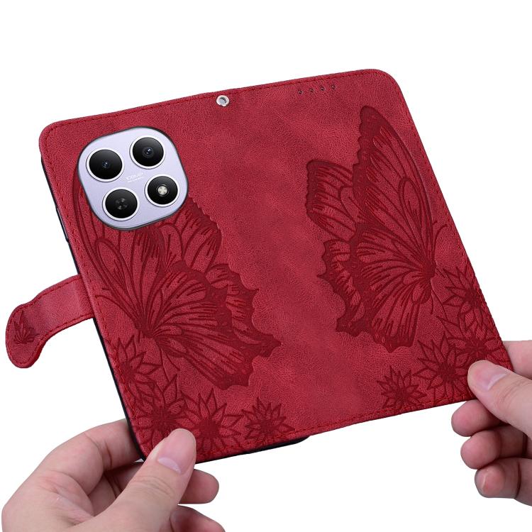 For Redmi Note 15 4G / 5G Global 164mm Retro Skin Feel Butterflies Embossing Horizontal Flip Leather Phone Case