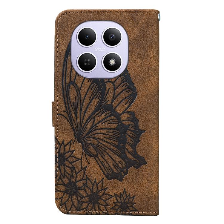 For Redmi Note 15 4G / 5G Global 164mm Retro Skin Feel Butterflies Embossing Horizontal Flip Leather Phone Case