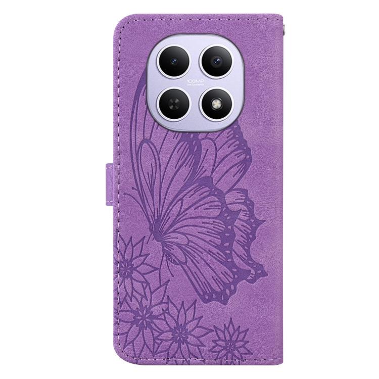 For Redmi Note 15 4G / 5G Global 164mm Retro Skin Feel Butterflies Embossing Horizontal Flip Leather Phone Case