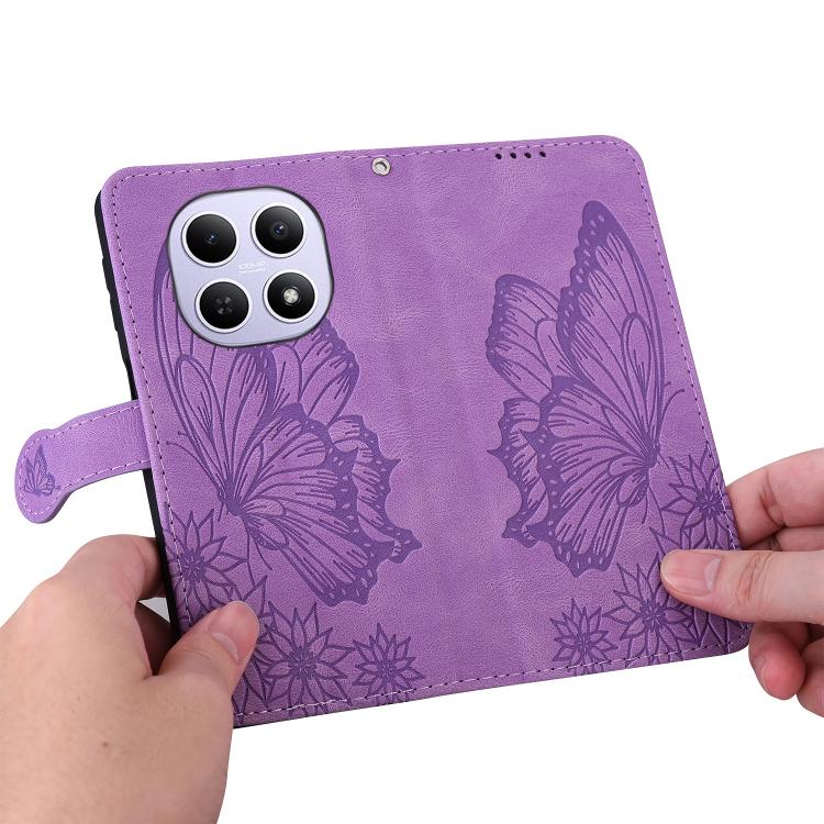 For Redmi Note 15 4G / 5G Global 164mm Retro Skin Feel Butterflies Embossing Horizontal Flip Leather Phone Case