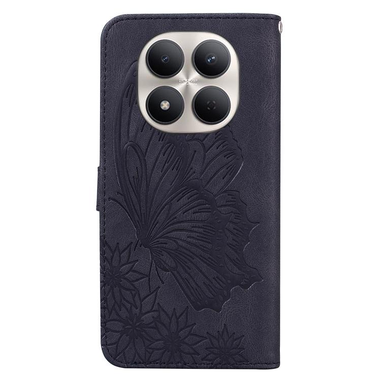 For Redmi Note 15 Pro 4G Global 163.2mm Retro Skin Feel Butterflies Embossing Horizontal Flip Leather Phone Case