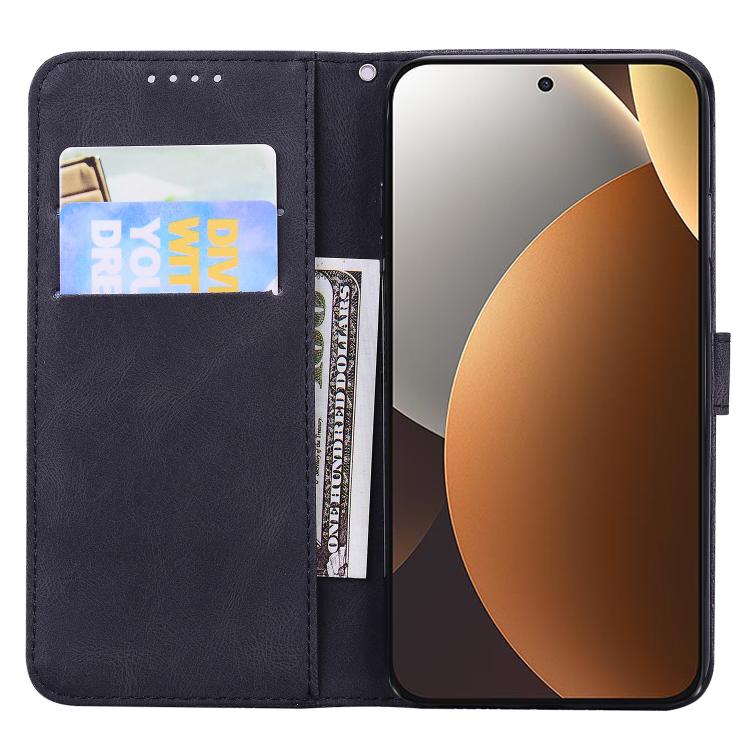 For Redmi Note 15 Pro 4G Global 163.2mm Retro Skin Feel Butterflies Embossing Horizontal Flip Leather Phone Case