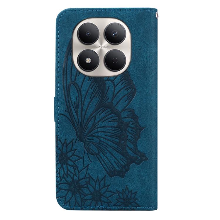 For Redmi Note 15 Pro 4G Global 163.2mm Retro Skin Feel Butterflies Embossing Horizontal Flip Leather Phone Case