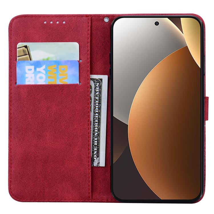 For Redmi Note 15 Pro 4G Global 163.2mm Retro Skin Feel Butterflies Embossing Horizontal Flip Leather Phone Case