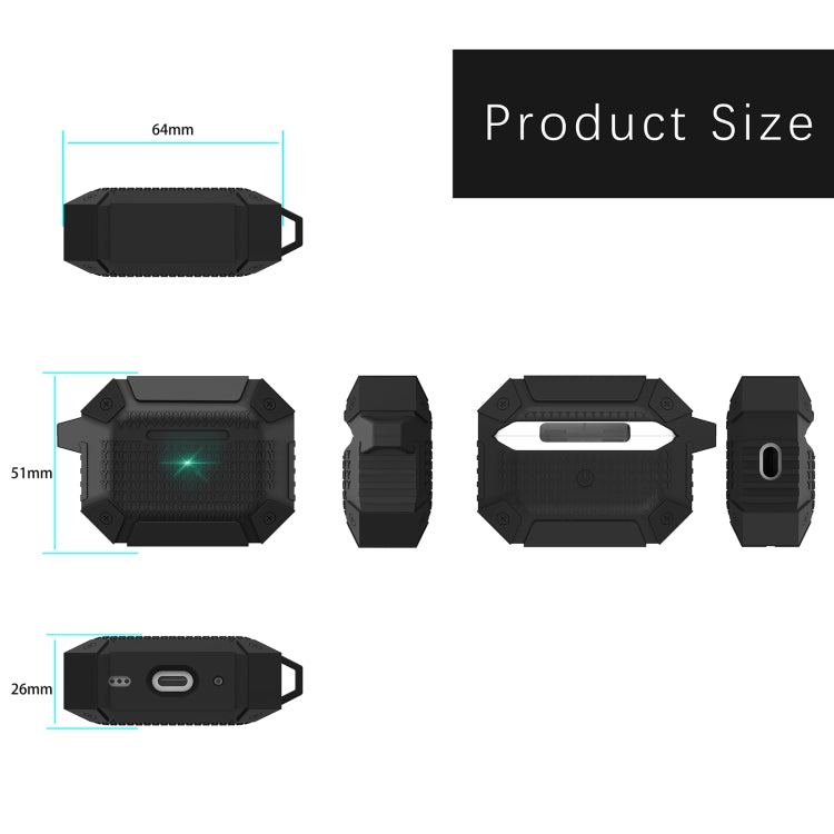 For AirPods 4 Wireless Earphones Shockproof Armor Protective Case