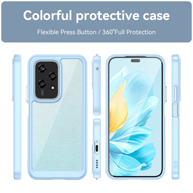 For Honor 200 Lite Global Colorful Series Acrylic Hybrid TPU Phone Case