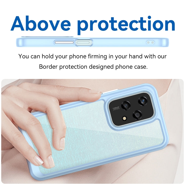 For Honor 200 Lite Global Colorful Series Acrylic Hybrid TPU Phone Case