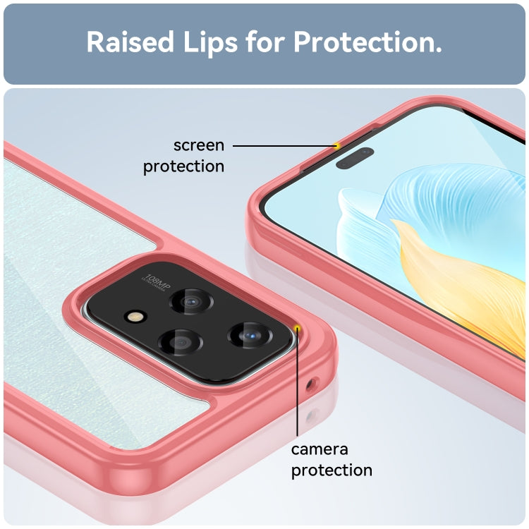 For Honor 200 Lite Global Colorful Series Acrylic Hybrid TPU Phone Case