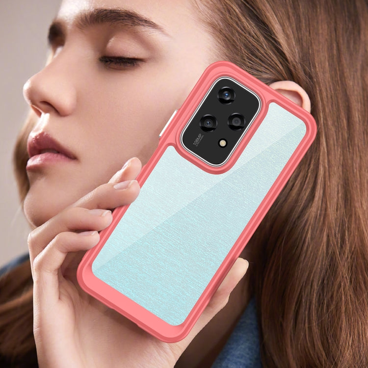 For Honor 200 Lite Global Colorful Series Acrylic Hybrid TPU Phone Case