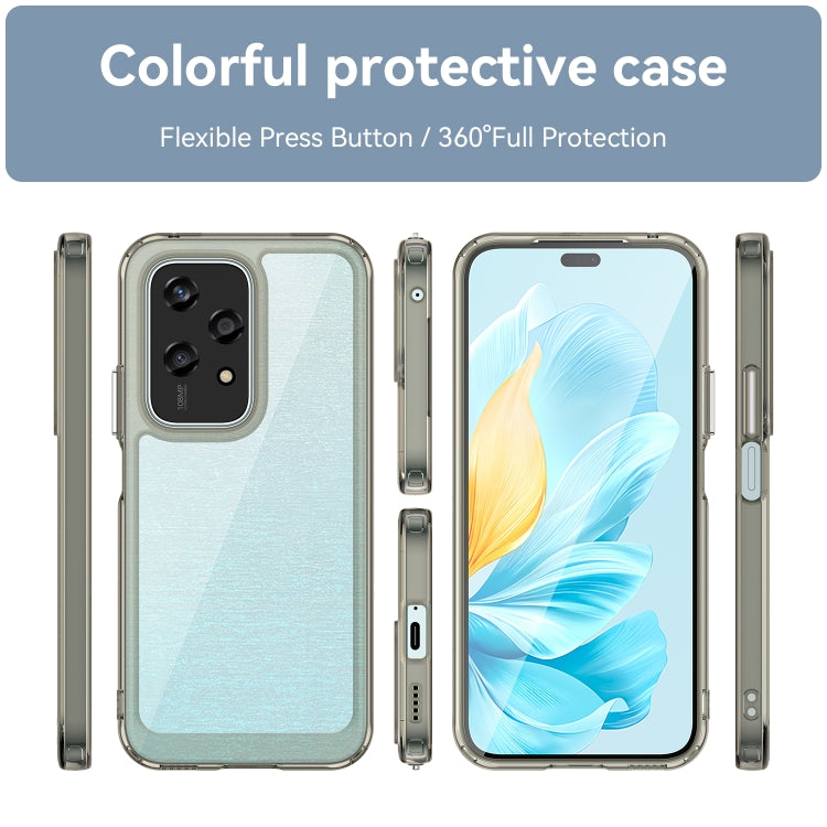 For Honor 200 Lite Global Colorful Series Acrylic Hybrid TPU Phone Case