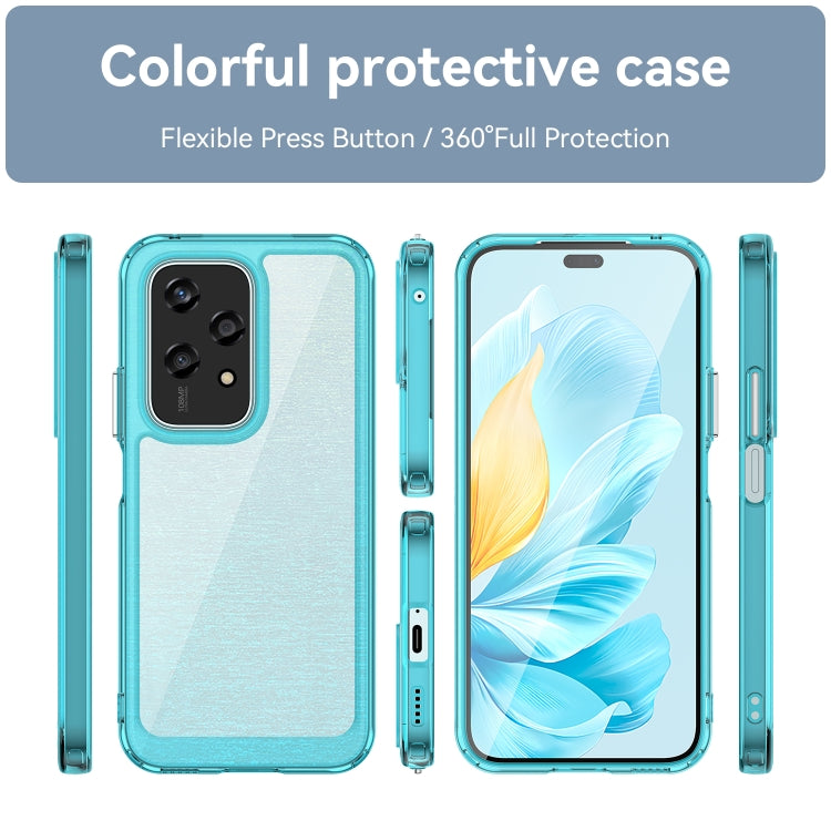 For Honor 200 Lite Global Colorful Series Acrylic Hybrid TPU Phone Case