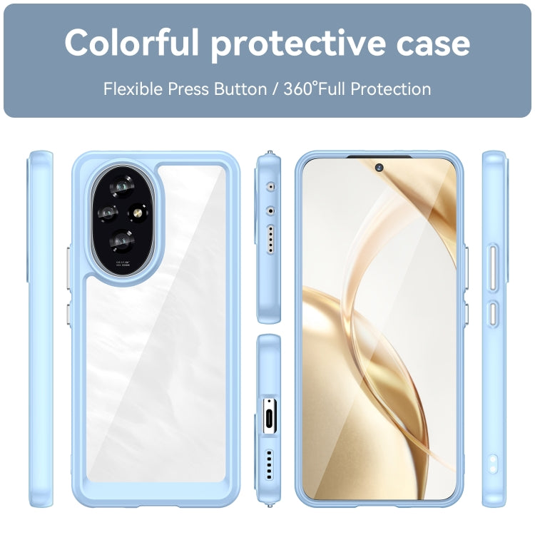 For Honor 200 Colorful Series Acrylic Hybrid TPU Phone Case