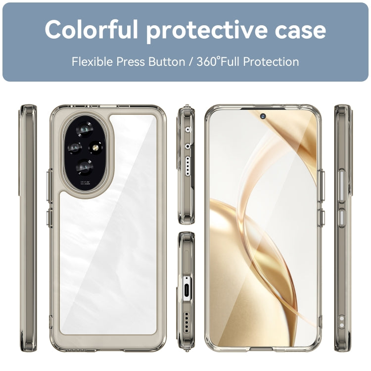 For Honor 200 Colorful Series Acrylic Hybrid TPU Phone Case