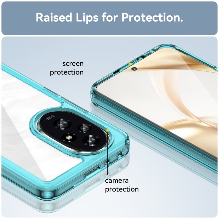 For Honor 200 Colorful Series Acrylic Hybrid TPU Phone Case