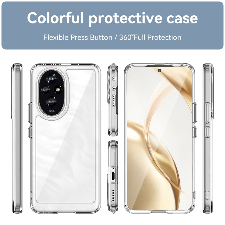 For Honor 200 Colorful Series Acrylic Hybrid TPU Phone Case