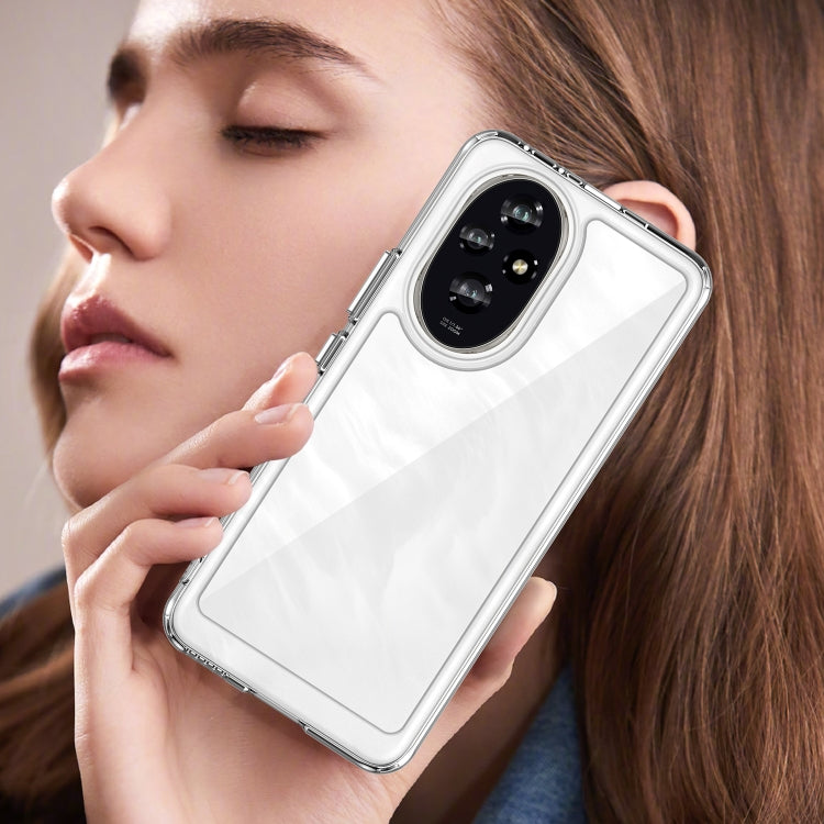 For Honor 200 Colorful Series Acrylic Hybrid TPU Phone Case