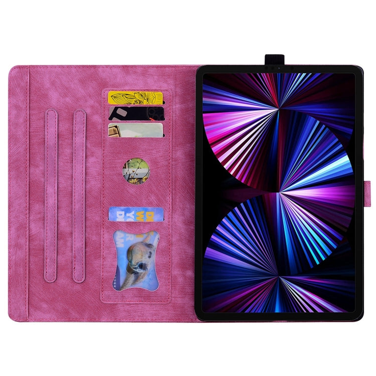For Honor Pad X8a / X8b Cartoon Sakura Cat Embossed Leather Tablet Case
