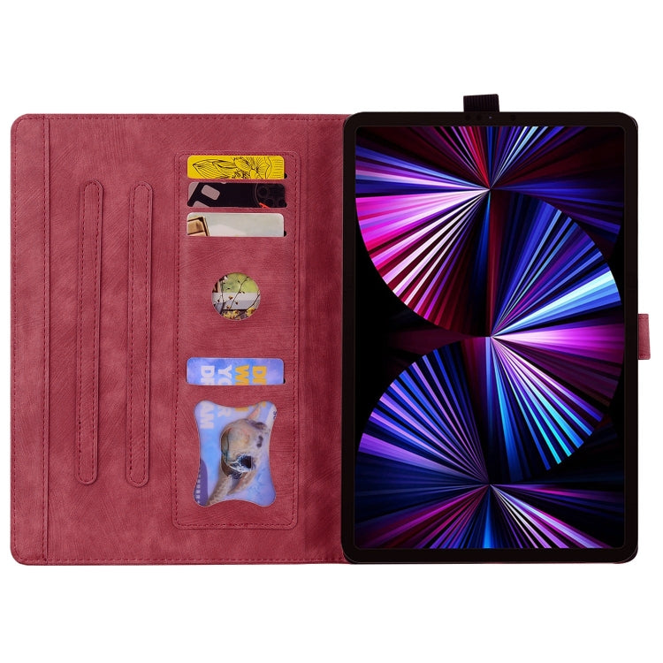 For Honor Pad X8a / X8b Cartoon Sakura Cat Embossed Leather Tablet Case