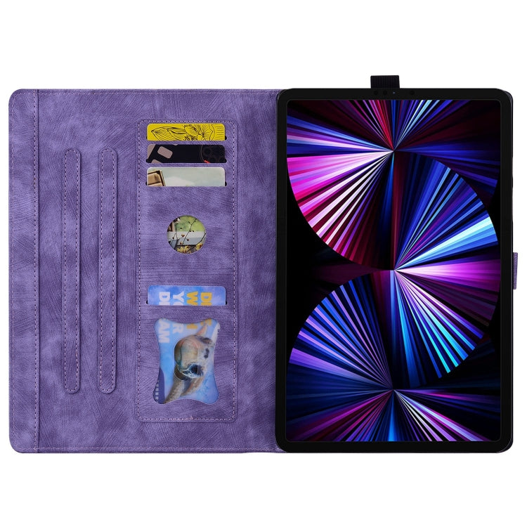For Honor Pad X8a / X8b Cartoon Sakura Cat Embossed Leather Tablet Case
