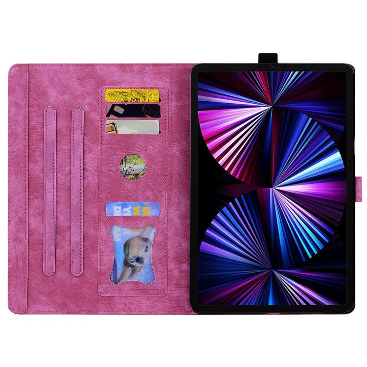 For Honor MagicPad4 / 3 Pro 12.3 2026  Cartoon Sakura Cat Embossed Leather Tablet Case