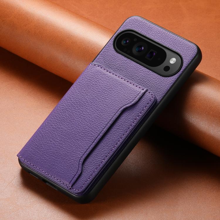 For Google Pixel 10 Pro / 10 Calf Texture Card Bag Design Full Coverage Phone Case