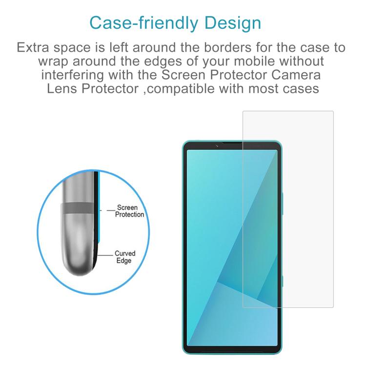 For Sony Xperia 10 VII 50pcs 0.26mm 9H 2.5D Tempered Glass Film
