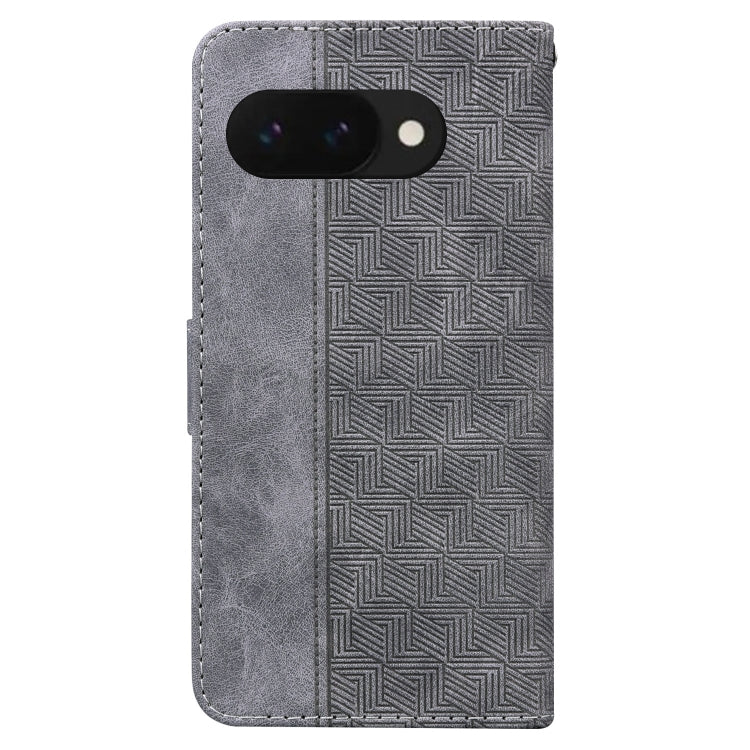 For Google Pixel 9a Geometric Embossed Leather Phone Case