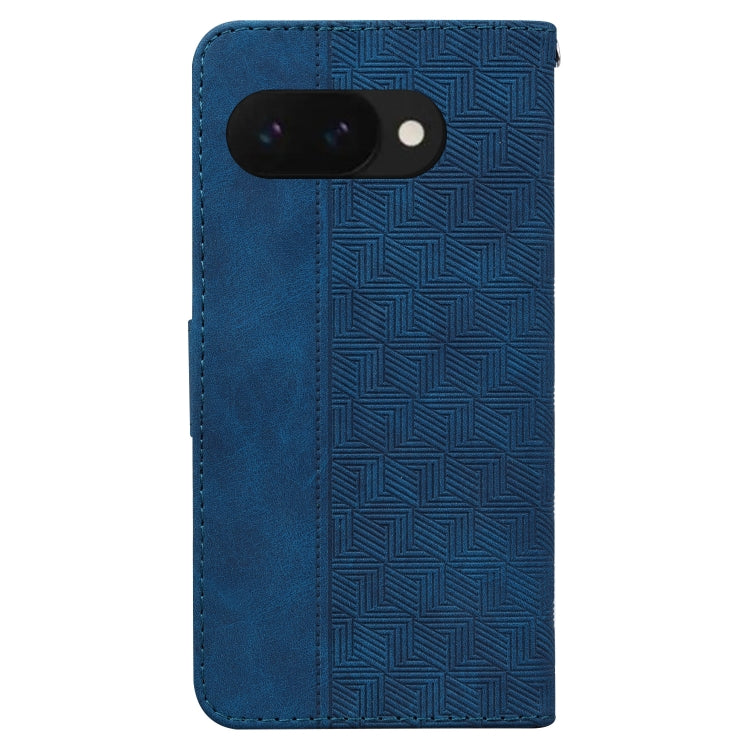 For Google Pixel 9a Geometric Embossed Leather Phone Case