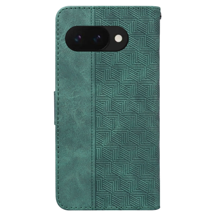 For Google Pixel 9a Geometric Embossed Leather Phone Case
