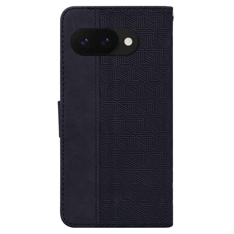 For Google Pixel 9a Geometric Embossed Leather Phone Case