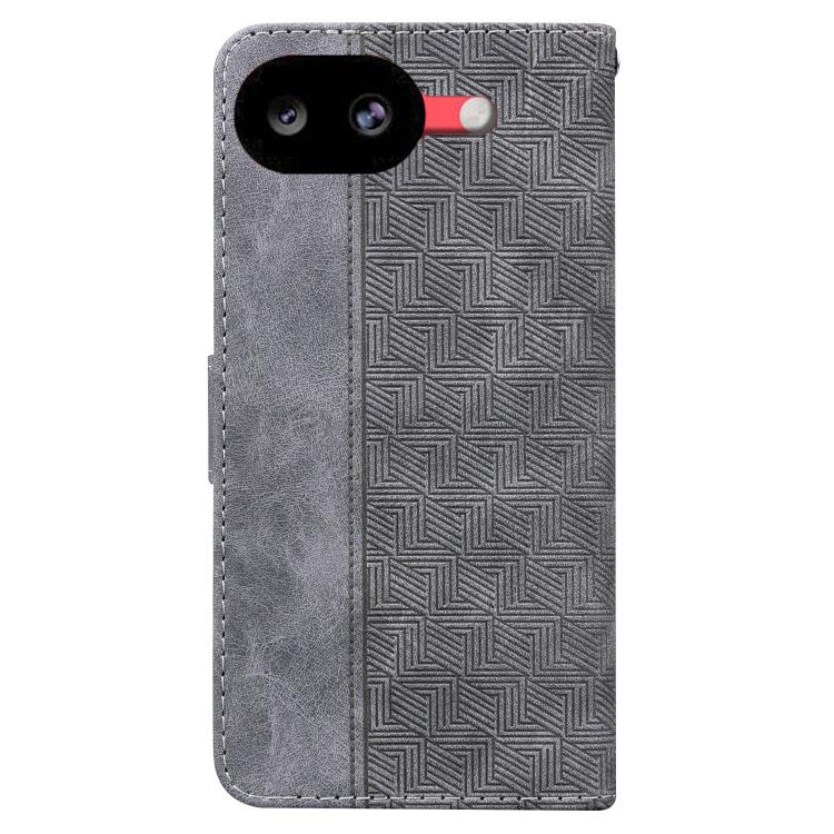 For Google Pixel 10a Geometric Embossed Leather Phone Case