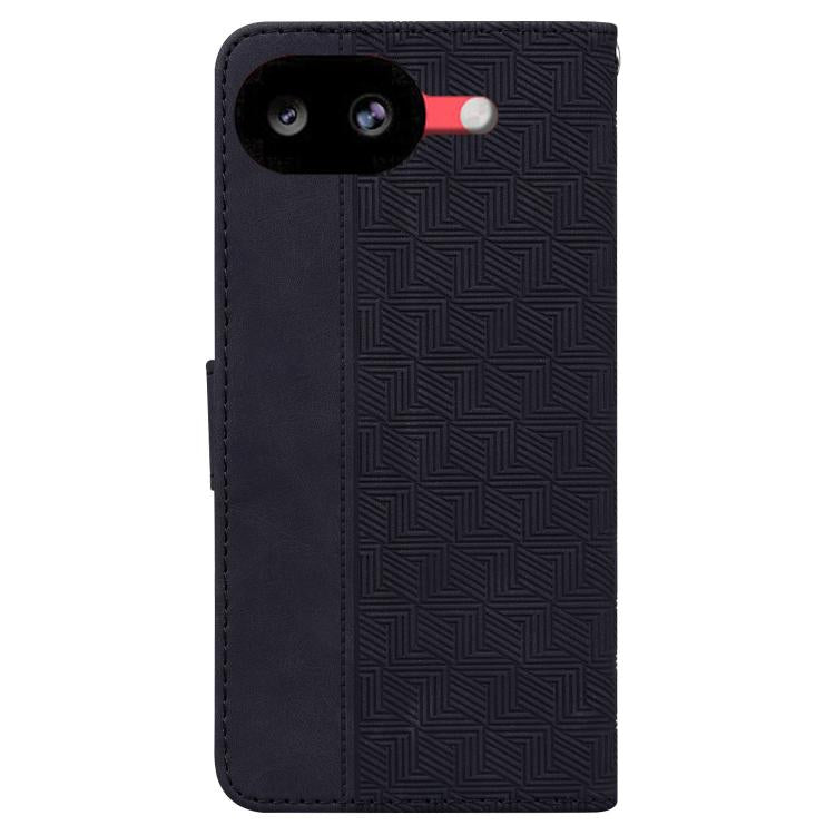 For Google Pixel 10a Geometric Embossed Leather Phone Case