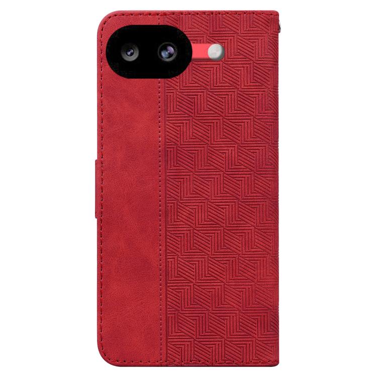 For Google Pixel 10a Geometric Embossed Leather Phone Case