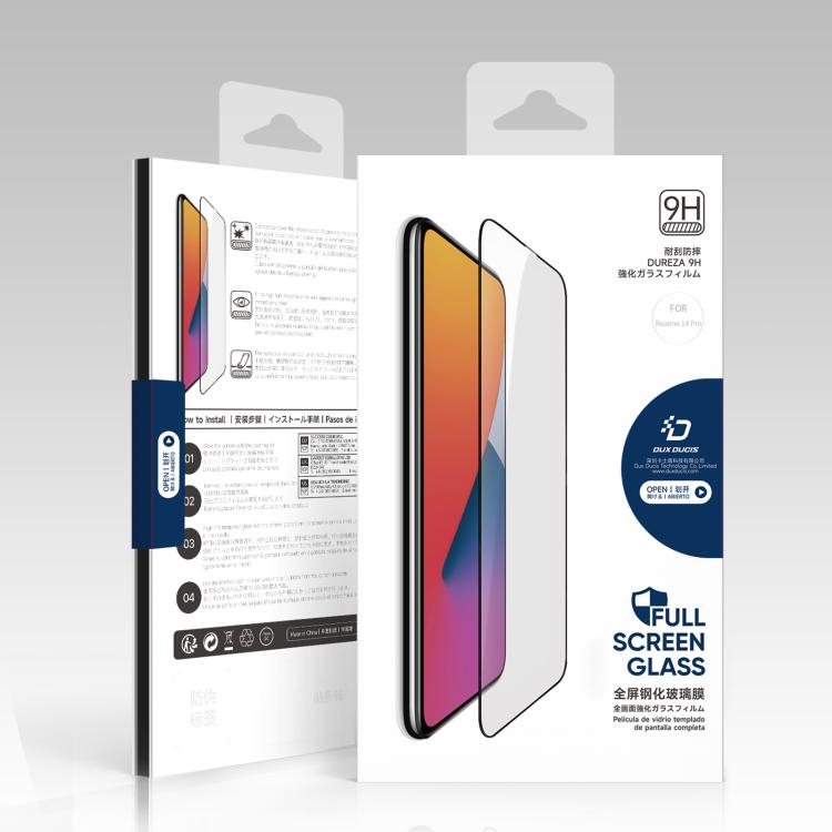 For Realme 14 Pro 10pcs DUX DUCIS 0.33mm 9H Medium Alumina Tempered Glass Film