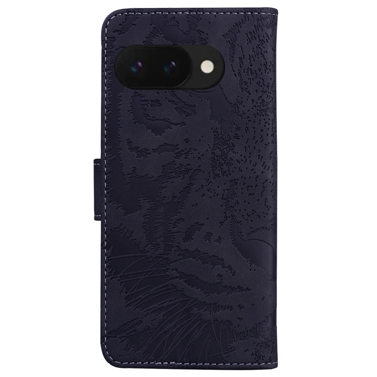 For Google Pixel 9a Tiger Embossing Pattern Flip Leather Phone Case