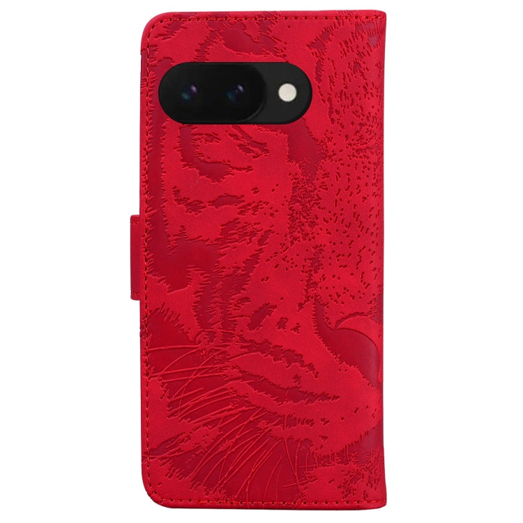 For Google Pixel 9a Tiger Embossing Pattern Flip Leather Phone Case