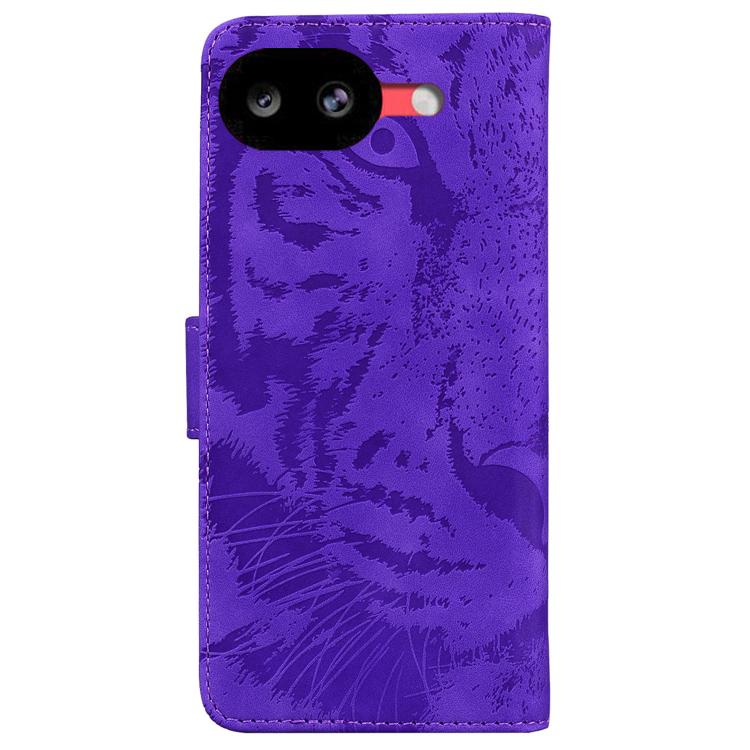 For Google Pixel 10a Tiger Embossing Pattern Flip Leather Phone Case