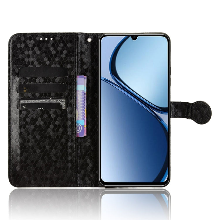 For Realme C61 / C63 Honeycomb Dot Texture Leather Phone Case