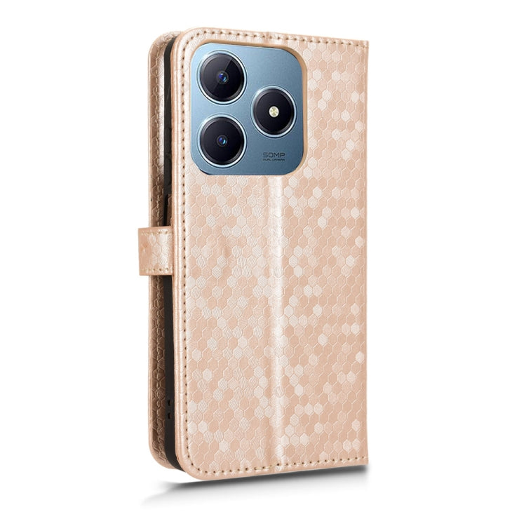 For Realme C61 / C63 Honeycomb Dot Texture Leather Phone Case