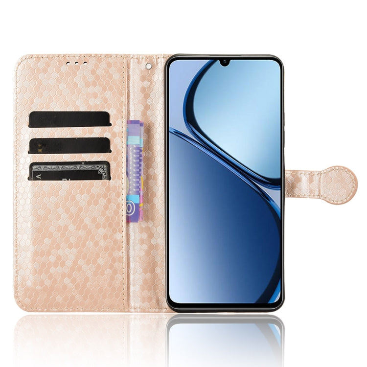 For Realme C61 / C63 Honeycomb Dot Texture Leather Phone Case