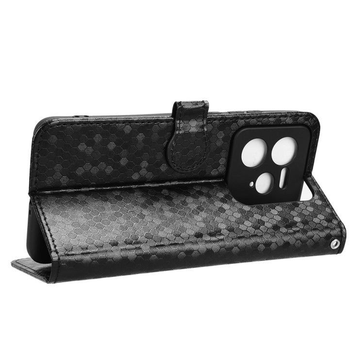 For Realme GT 7 Pro Honeycomb Dot Texture Leather Phone Case