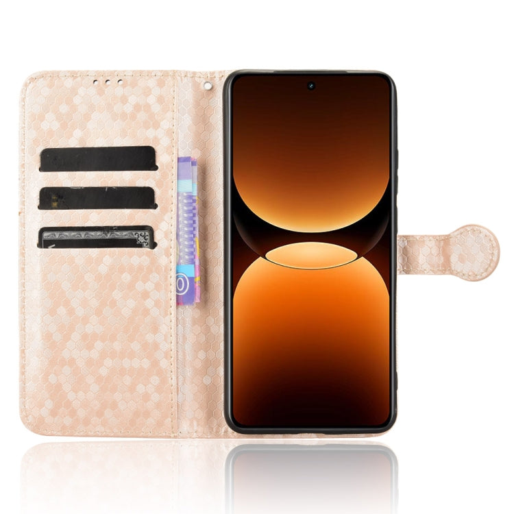 For Realme GT 7 Pro Honeycomb Dot Texture Leather Phone Case