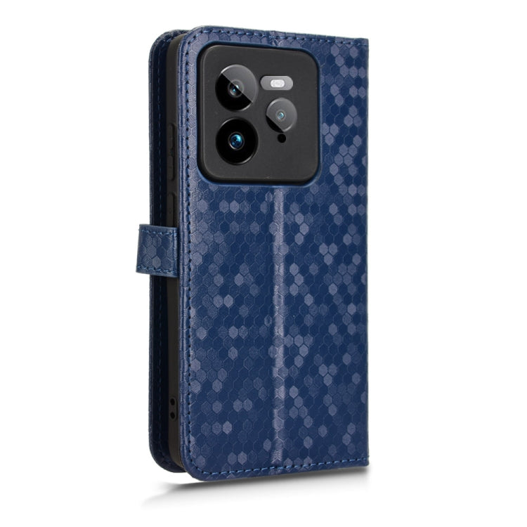 For Realme GT 7 Pro Honeycomb Dot Texture Leather Phone Case