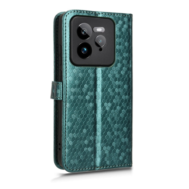 For Realme GT 7 Pro Honeycomb Dot Texture Leather Phone Case