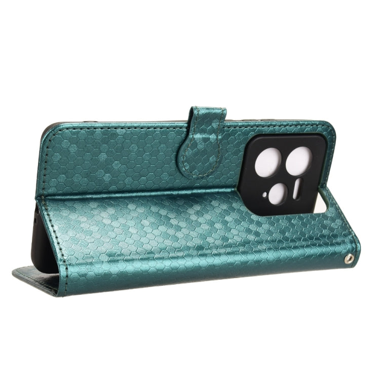 For Realme GT 7 Pro Honeycomb Dot Texture Leather Phone Case