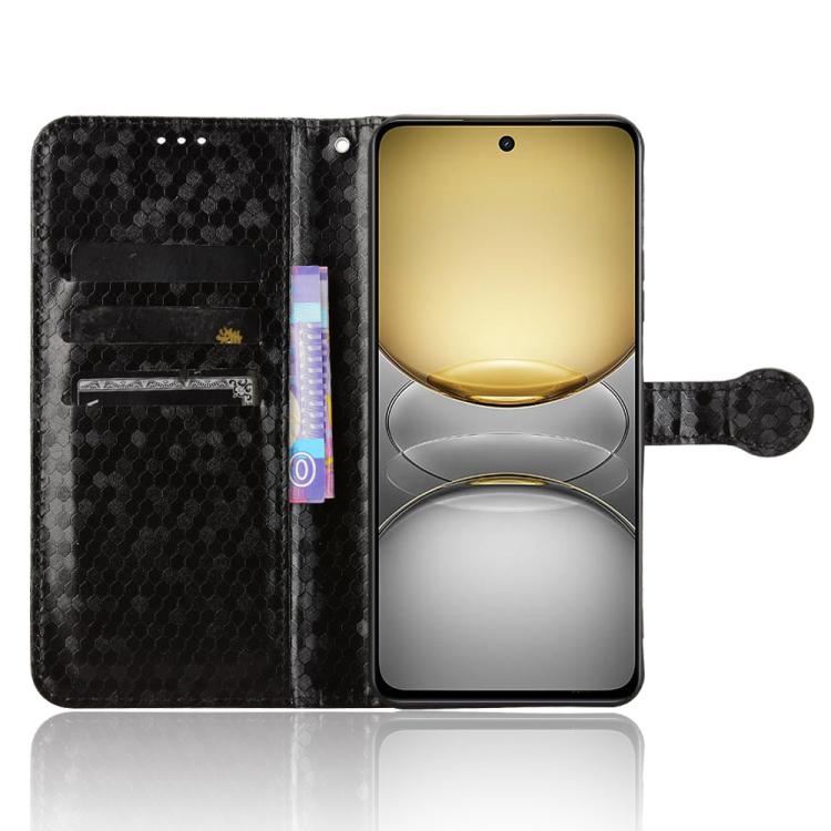 For Realme C75 4G Honeycomb Dot Texture Leather Phone Case