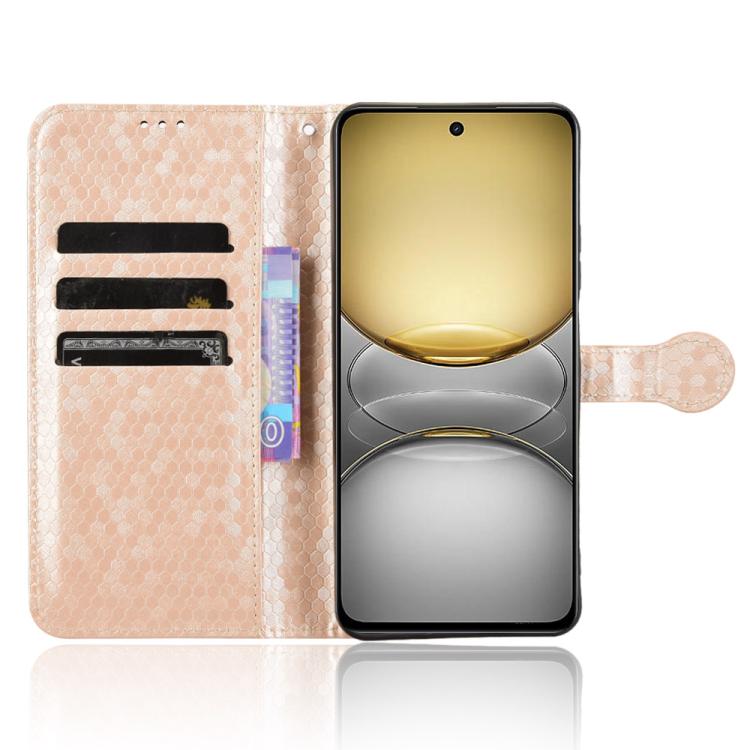 For Realme C75 4G Honeycomb Dot Texture Leather Phone Case