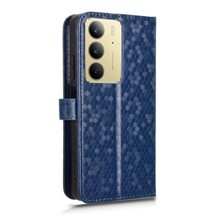 For Realme C75 4G Honeycomb Dot Texture Leather Phone Case