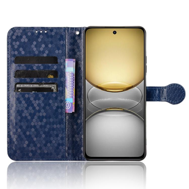 For Realme C75 4G Honeycomb Dot Texture Leather Phone Case