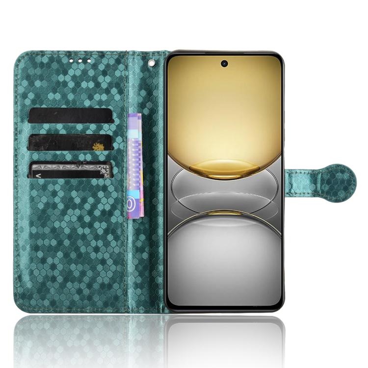 For Realme C75 4G Honeycomb Dot Texture Leather Phone Case